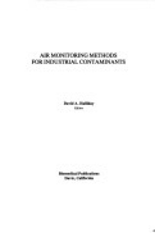 Cover of Air Monitoring Methods for Industrial Contaminants