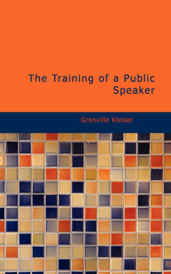 Book cover for The Training of a Public Speaker