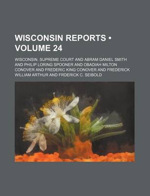 Book cover for Wisconsin Reports (Volume 24)