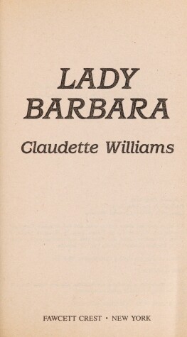 Book cover for Lady Barbara-Reg#2