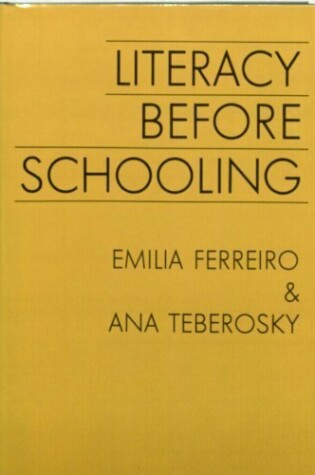 Cover of Literacy before Schooling