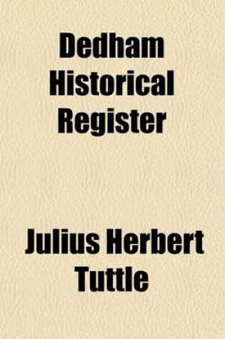Cover of Dedham Historical Register (3-4)