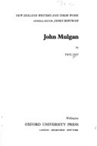 Cover of John Mulgan