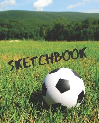 Book cover for Football Soccer Field Lover Sports Gift Sketchbook for Drawing Coloring or Writing Journal