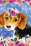 Book cover for My Big Fat Journal Notebook For Dog Lovers Beagle Puppy In Flowers