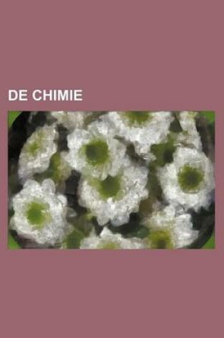 Cover of de Chimie