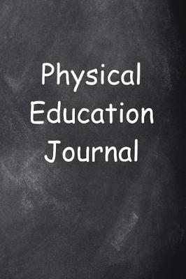 Cover of Physical Education Journal Chalkboard Design