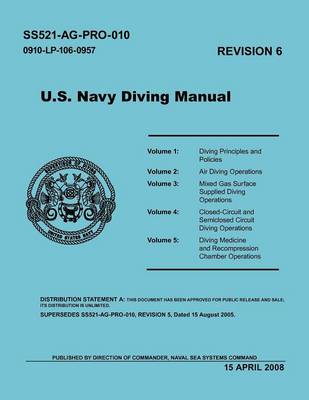 Book cover for U.S. Navy Diving Manual (Revision 6, April 2008)
