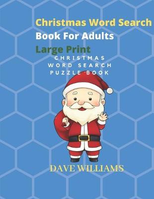 Book cover for Christmas Word Search Book For Adults Large Print