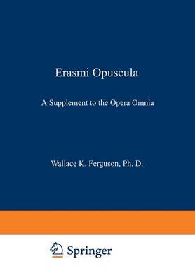 Book cover for Erasmi Opuscula