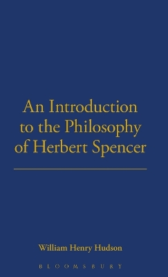 Book cover for Introduction To Philosophy Of H Spencer