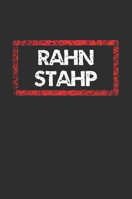 Book cover for Rahn Stahp Notebook