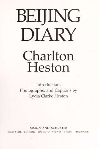 Book cover for Beijing Diary