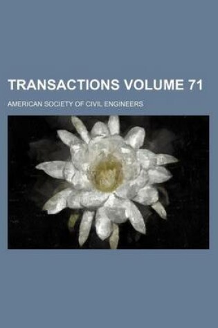 Cover of Transactions Volume 71