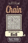 Book cover for Chain Sudoku - 200 Master Puzzles 8x8 (Volume 5)