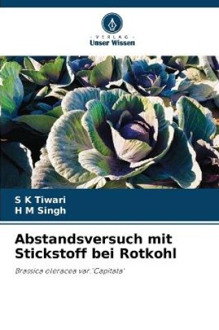 Cover of Abstandsversuch mit Stickstoff bei Rotkohl