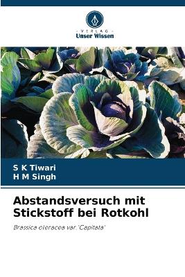 Book cover for Abstandsversuch mit Stickstoff bei Rotkohl