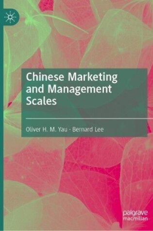 Cover of Chinese Marketing and Management Scales