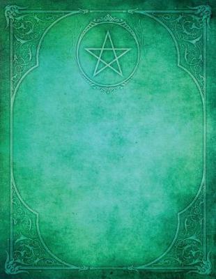 Book cover for Monogram Pentagram (Neopaganism) Blank Sketchbook