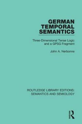 Cover of German Temporal Semantics