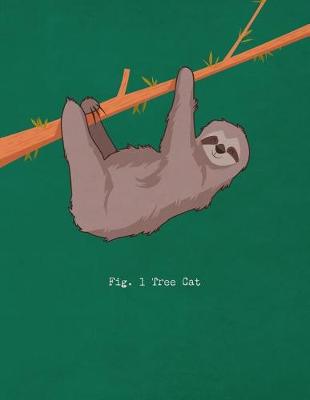 Book cover for Sloth Tree Cat Notebook