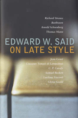 Book cover for On Late Style