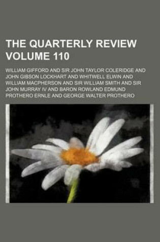 Cover of The Quarterly Review Volume 110