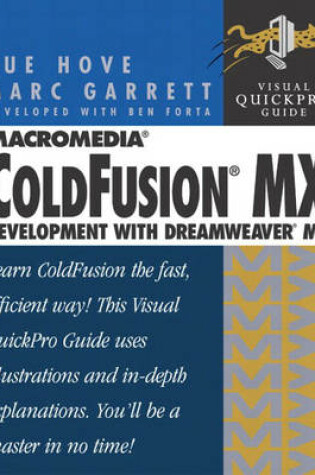 Cover of Macromedia ColdFusion MX Development with Dreamweaver MX