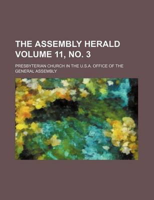 Book cover for The Assembly Herald Volume 11, No. 3