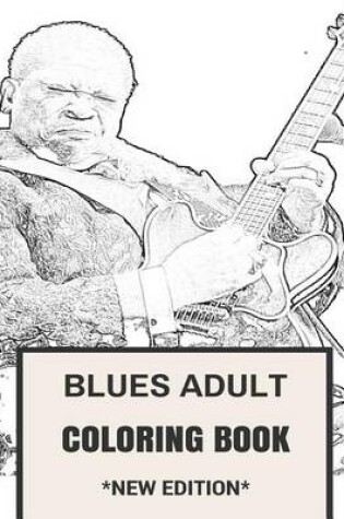 Cover of Blues Adult Coloring Book