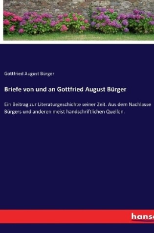 Cover of Briefe von und an Gottfried August Bürger