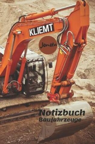 Cover of Notizbuch Baufahrzeuge