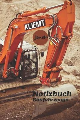 Book cover for Notizbuch Baufahrzeuge