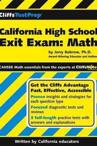 Cover of Cliffstestprep California High School Exit Exam-Mathematics