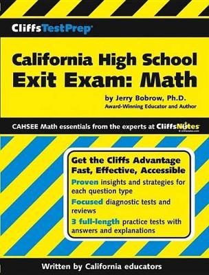 Book cover for Cliffstestprep California High School Exit Exam-Mathematics