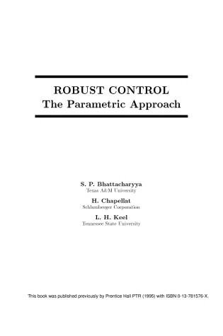 Cover of Robust Control