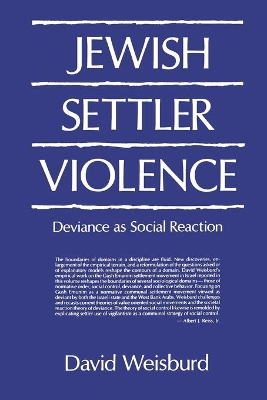 Book cover for Jewish Settler Violence