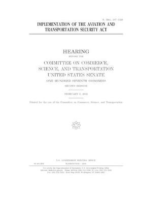 Book cover for Implementation of the Aviation and Transportation Security Act