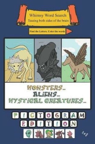 Cover of Whimsy Word Search, Monsters, Aliens, and Mystical Creatures, Calendar