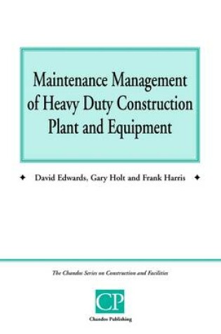 Cover of Construction Plant and Equipment