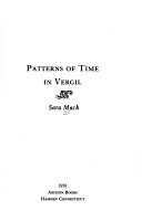 Book cover for Patterns of Time in Virgil