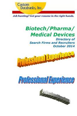 Book cover for Biotech/Pharma/Medical Devices Directory of Search Firms and Recruiters