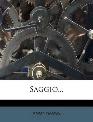 Book cover for Saggio...