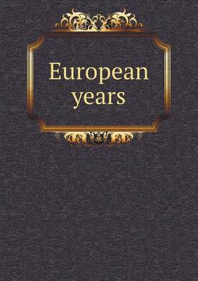 Book cover for European Years