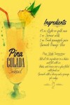 Book cover for Pina colada cocktail