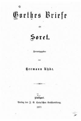 Book cover for Briefe an Soret