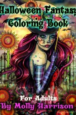 Cover of Halloween Fantasy Coloring Book For Adults