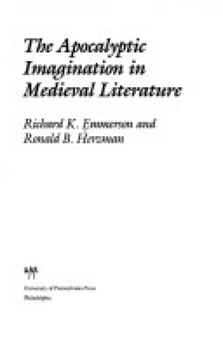 Cover of The Apocalyptic Imagination in Medieval Literature