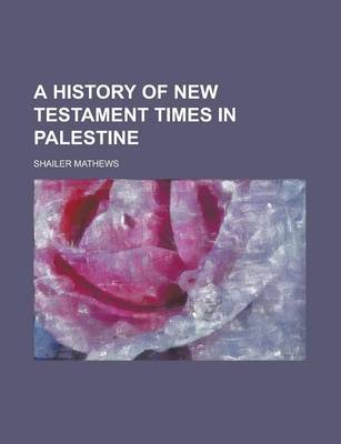 Book cover for A History of New Testament Times in Palestine