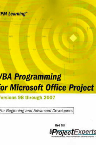 Cover of VBA Programming for Microsoft Office Project